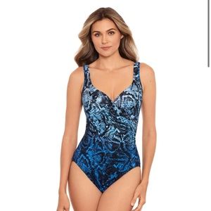 Miraclesuit Boa Blues It's A Wrap Swimsuit
